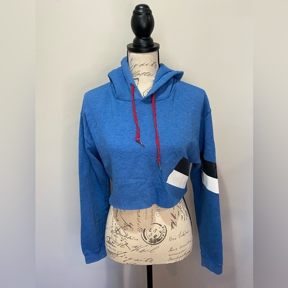 Phat‎ Buddha Vandam Stripes Cropped Hoodie sz Small - Picture 5 of 9